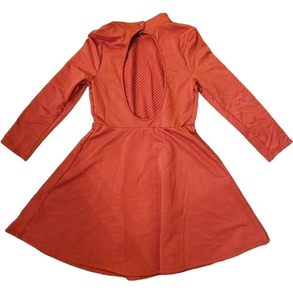 Free People Flirt and Flare Retro Organe Dress Size Medium - Picture 3 of 5